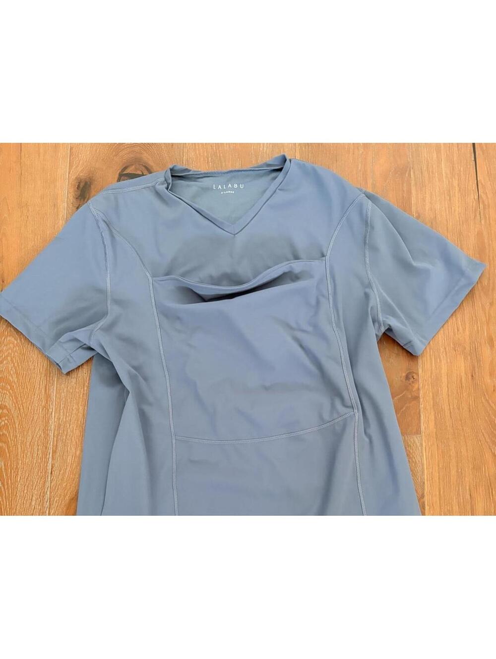 Lalabu Blue Babywearing Dad Shirt Size XL
